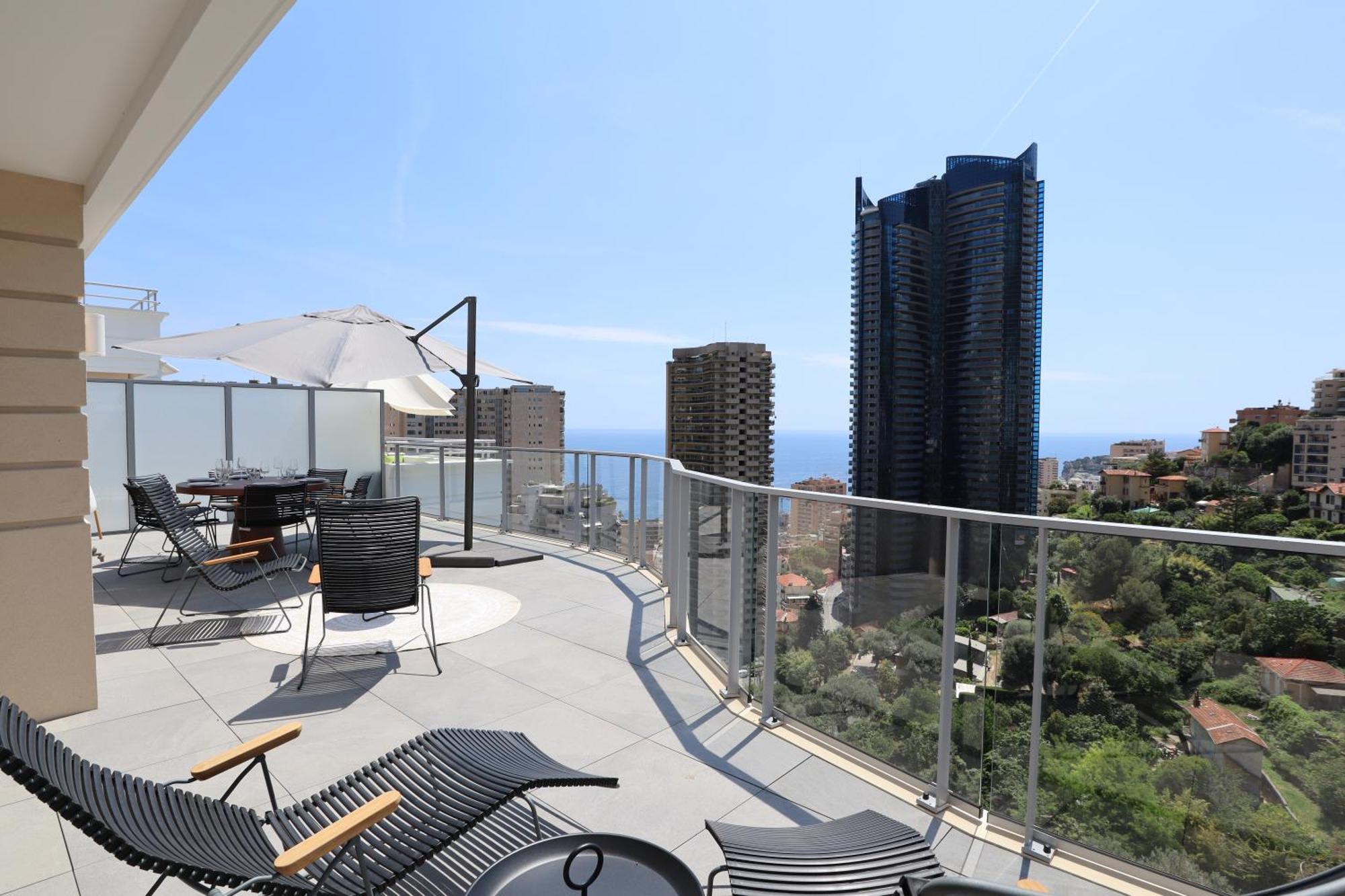 Sun Paradise Seaview&Terrace Parking&Pool Beausoleil Bagian luar foto