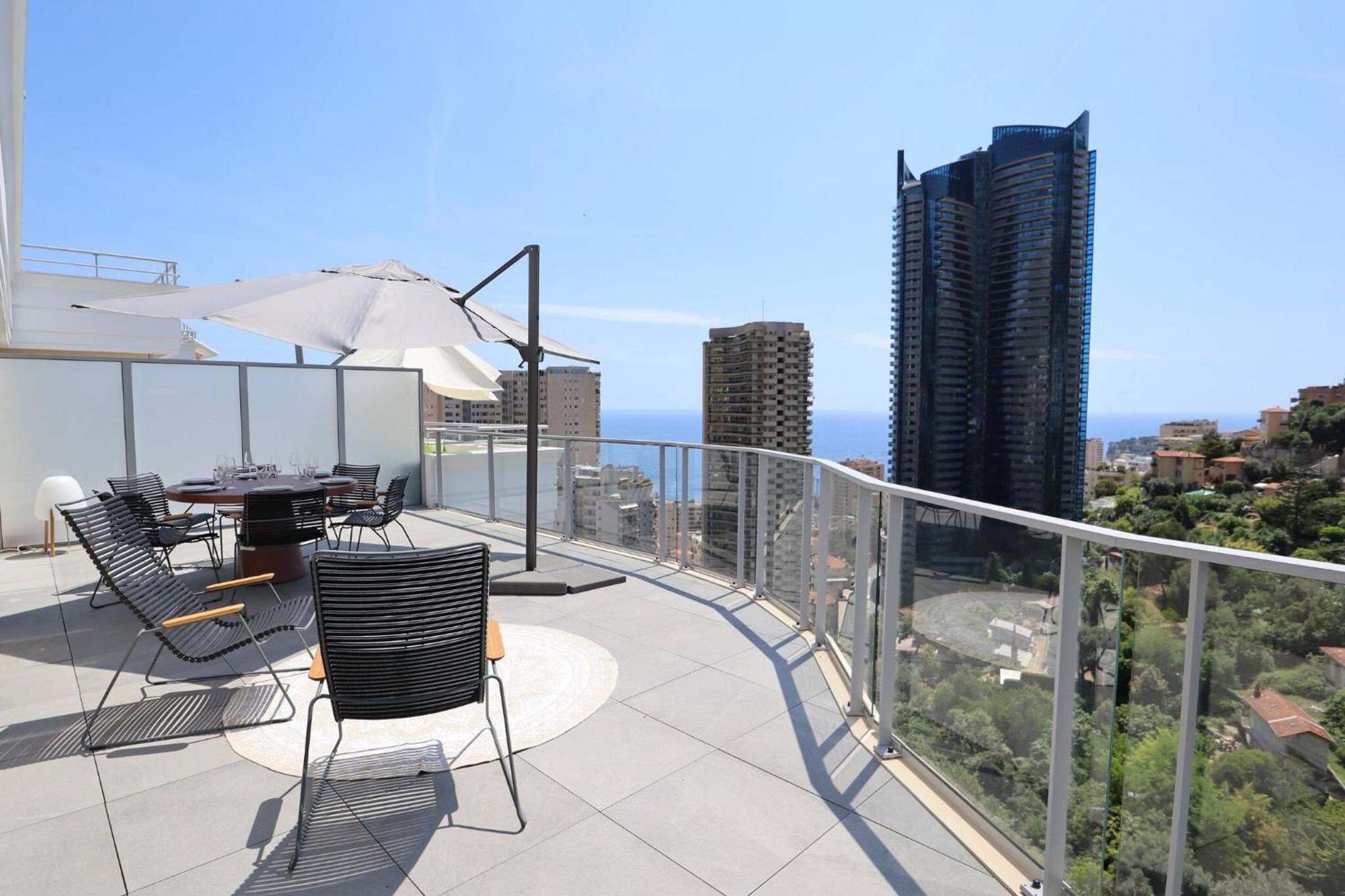 Sun Paradise Seaview&Terrace Parking&Pool Beausoleil Bagian luar foto