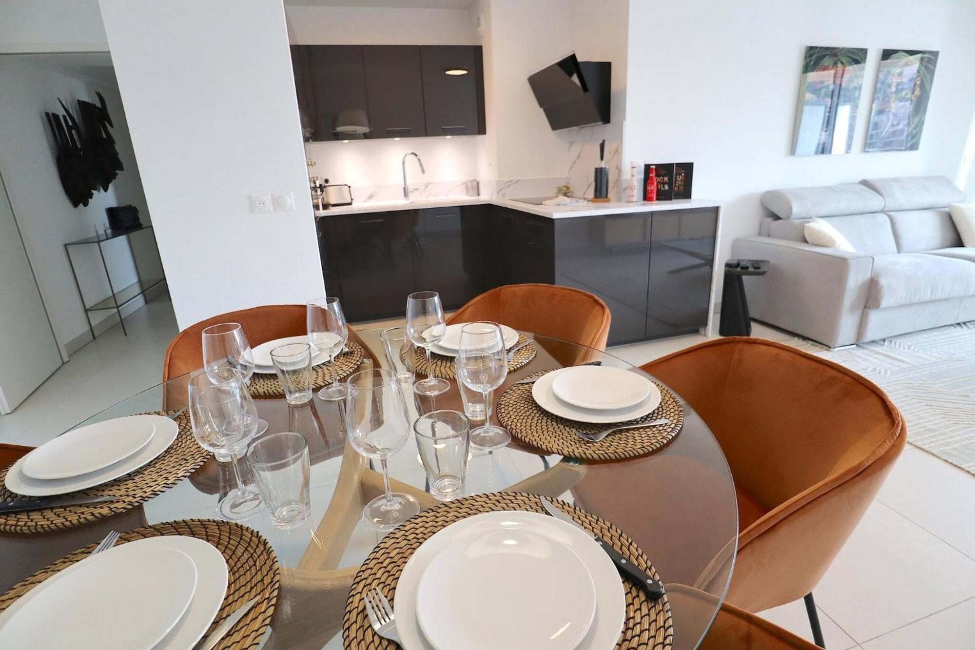 Sun Paradise Seaview&Terrace Parking&Pool Beausoleil Bagian luar foto